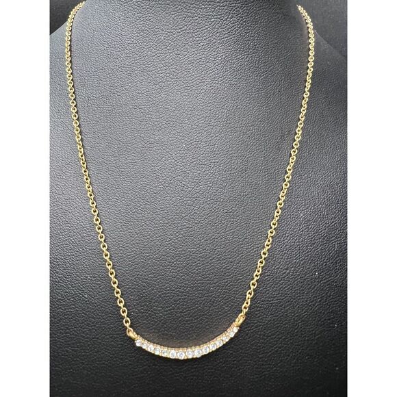 J. Crew Jewelry - J. Crew Crystal Crescent Necklace